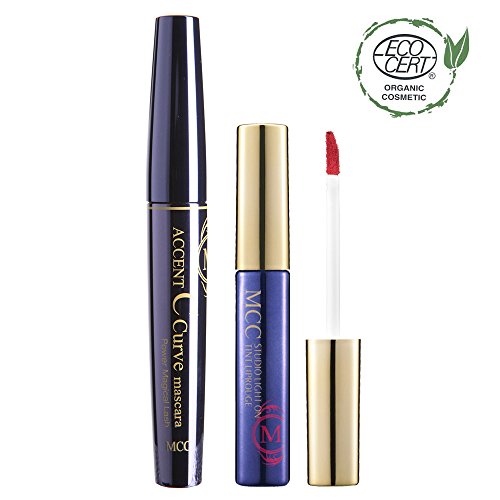MCC C Curve Voluminzing Mascara + ECOCERT Organic Studio Tint Lip Rouge Set (501)