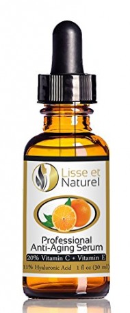 Lisse et Naturel Professional Strength Anti-Aging Vitamin C Serum with 20% Vitamin C & 11% Hyaluronic Acid Content