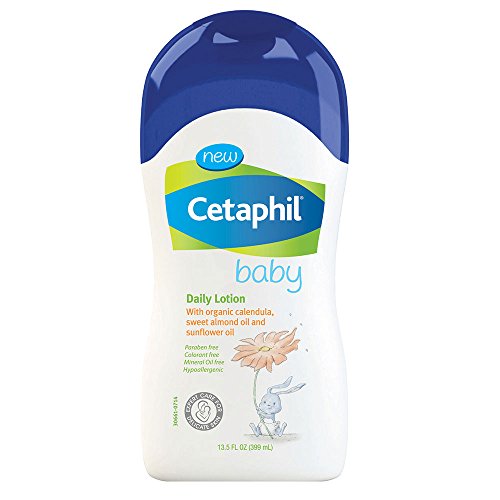 Cetaphil Baby Daily Lotion with Organic Calendula, Sweet Almond Oil and Sunflower Oil, 13.5 Ounce