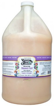 Vermont Soap Organics – High Moisturizing Country Lavender Bath and Shower Gel Gallon Refill