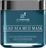 Art Naturals® Dead Sea Mud Mask for Face, Body & Hair 8.8 oz, 100% Natural and Organic Deep Skin Cleanser – Clears Acne, Reduces Pores & Wrinkles – Ultimate Spa Quality -Mineral Infused, Additive Free