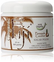 Organic Fiji Sugar Polish, Pineapple Coconut, 20-Ounces