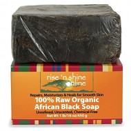 16 Oz Raw African Black Soap Bar From Ghana – FREE EBOOK – Body Wash, Shampoo & Face Wash – Authentic Organic Homemade Soap with Coconut Oil & Shea Butter – Helps Clear Skin, Acne, Eczema, Psoriasis