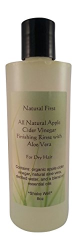 Natural First Organic Apple Cider Vinegar Finishing Rinse w/ Aloe Vera for Dry Hair 8oz