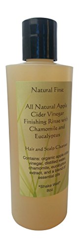 Natural First Organic Apple Cider Vinegar Finishing Rinse w/ Chamomile & Eucalyptus 8oz