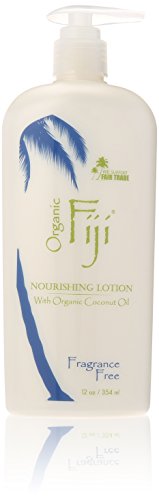Organic Fiji Nourishing Lotion, Fragrance Free, 12-Ounces