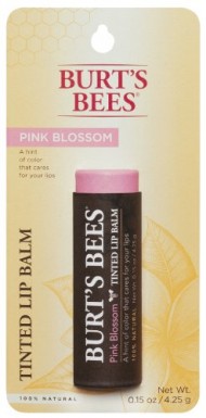 Burt’s Bees Tinted Lip Balm, Pink Blossom,  0.15 Ounce