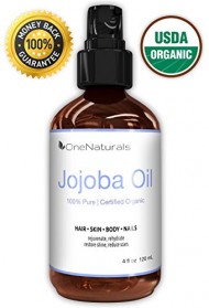 Organic Jojoba Oil for Hair, Skin, Body (4oz) – 100% Pure & USDA Organic – LIFETIME Money-Back Guarantee – Unscented, Unrefined, Cold Pressed – Made in USA – Non-Greasy, Non-Irritating to Sensitive Skin – Light-Weight, Fast-Absorbing for Rapid Results – Fresh & Chemical-Free