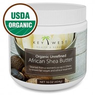 Shea Butter – African Raw Unrefined – USDA Certified Organic – 100% Pure & Natural – 16 OZ – Made By Ghana Women’s Co-Op – BPA Free & FDA Compliant Container – Excellent for Hair Skin & Stretch Marks