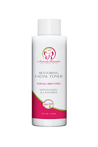 Artlessly Beautiful Organic Facial Toner with Witch Hazel, Vitamin C and Lavender 100% Pure