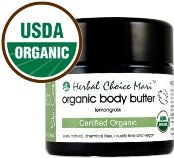 Herbal Choice Mari Organic Body Butter Lemongrass 100ml/ 3.4oz JAR