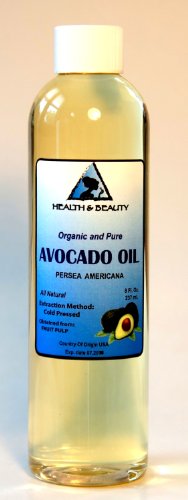 Avocado Oil Organic Carrier Cold Pressed 100% Pure 8 oz