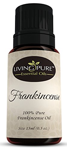 Living Pure Essential Oils Organic Therapeutic and Aromatherapy Grade Frankincense Oil – 15ml