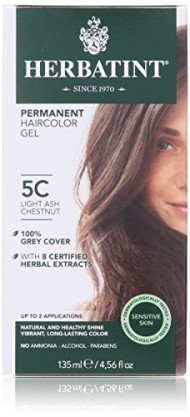 Herbatint Permanent Herbal Haircolor Gel, Light Ash Chestnut, 4.5 Ounce