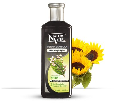 Hair Shampoo Henna Black – Colour and Shine – 300 Ml / Natural & Organic