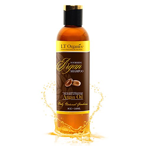 BEST Argan Oil Shampoo – Promotes Hair Growth – Backed By 120-Day Warranty & 100% Satisfaction Guarantee! Natural, Sulfate-Free, Professional Quality Stops Frizz, Leaves Hair Soft & Silky 8oz