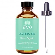 Organic Jojoba Oil, 100% Pure Cold Pressed, Natural Unrefined Jojoba Carrier Oil for Dry Hair, Face, Skin and Nail Treatment, 4 Oz