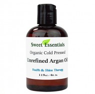 100% Pure Premium Certified Organic Unrefined Virgin Moroccan Argan Oil – 4oz – Imported from Morocco – From Raw Unraosted Nuts – Miracle Oil For Every Skin Condition, Hair, Nails, Anti-aging & More! By Sweet Essentials