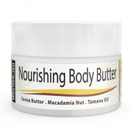 Body Butter Organic – Moisturizer for Dry Skin – Best Massage Cream, Treatment for Sun Damaged Skin & Winter Skin. Skin Hydrating Booster – Cocoa Butter, Macadamia Nut Oil, Tamanu Oil & Aloe – 4oz