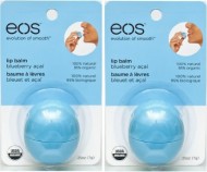 EOS Organic Blueberry Acai Smooth Sphere Lip Balm, .25 Oz (2 Pack)