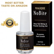 Stop Nail Biting, Stop Thumb Sucking Treatment for Kids & Adults – Promotes Nail Growth – Magique No Bite, 0.5-Fluid Ounce