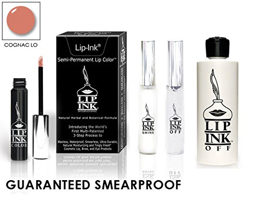 LIP INK Organic Vegan 100% Smearproof Lip Stain Kit – Cognac Lo