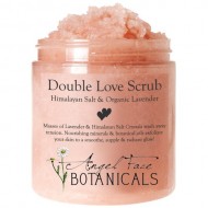 Double Love Body Scrub with Himalayan Salt & Organic Lavender Essential Oils – Moisturizing and Exfoliating Sea Salt and Oil Scrub by Angel Face Botanicals