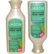 JASON All Natural Organic Aloe Vera Shampoo and Conditioner Bundle with Dry Hair Treatment Product, Calendula, Chamomile and Grapefruit, Sulfate Free, Paraben Free, Gluten Free, Vegan, 16 fl oz each