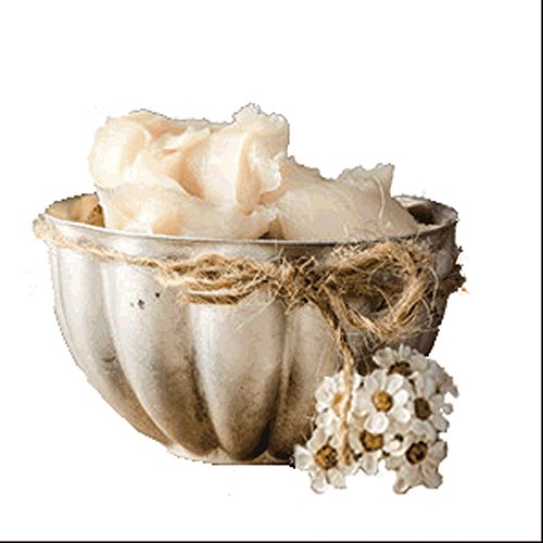 Shea Butter Organic Pure Ivory- 1 LB Raw African Unrefined Shea. Make Natural DIY Beauty Products- Whipped Body Butter, Salves, Lip Balm, Baby Lotion, Eczema Cream. You Will Benefit From Healthier Looking Skin. Fair Trade. 100% Money Back Guarantee.