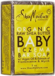 Shea Moisture Organic Raw Shea Butter Baby Eczema Bar Soap (Pack of 2)
