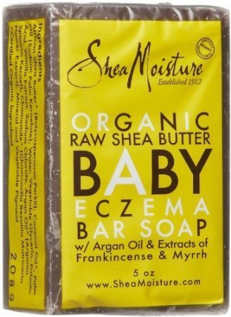 Shea Moisture Organic Raw Shea Butter Baby Eczema Bar Soap (Pack of 2)