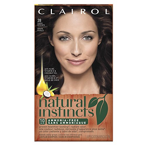 Clairol Natural Instincts  28 Nutmeg Dark Brown 1 Kit  (Pack of 3)