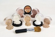 $40 SPECIAL Mineral Makeup Foundation Brush Full Size Set Sheer Bare Skin Cover Kit (Fair 2 & Pink Bisque)