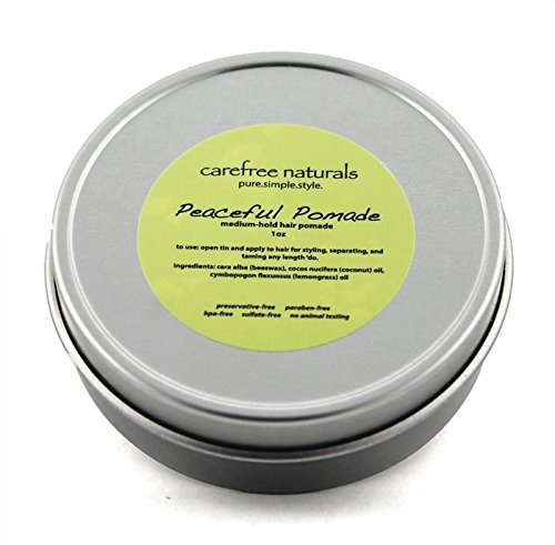 Natural Pomade – Peaceful Pomade (with beeswax and coconut oil) 2 oz – Natural, Preservative Free, and Non Toxic!