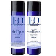 EO All Natural Organic Herbal Everyday Lavender Shampoo and Conditioner Bundle With Aloe Vera, Witch Hazel, Panthenol, Chamomile, Calendula, White Tea, Vitamin A & E For Normal to Dry Hair, 8.4 fl oz