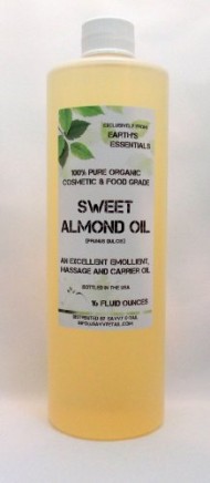 Earth’s Essentials 100% Pure Organic Sweet Almond Oil-16 Oz. Bottle