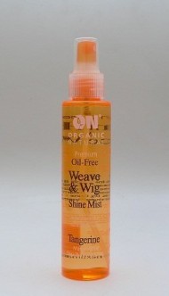 On Organic Natural Premium Oil-Free Weave & Wig Shine Mist, Tangerine 4.5 oz