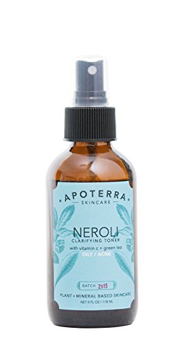 Apoterra – Organic Neroli Clarifying Toner with Vitamin C + Green Tea (4 oz)