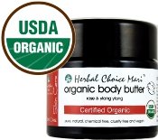 Herbal Choice Mari Organic Body Butter Rose & Ylang Ylang 100ml/ 3.4oz JAR