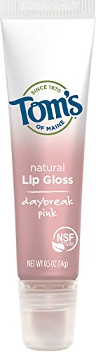 Tom’s of Maine Natural Lip Gloss, Daybreak Pink, 2 Count