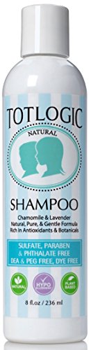 TotLogic Natural Shampoo, 8 oz, No Sulfates, No Phthalates