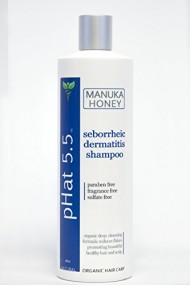 Seborrheic Dermatitis Shampoo, Best Scalp Treatment, Natural Organic Ingredients for Cleansing Hair by pH at 5.5 – Also for Seborrheic Keratosis (16oz)