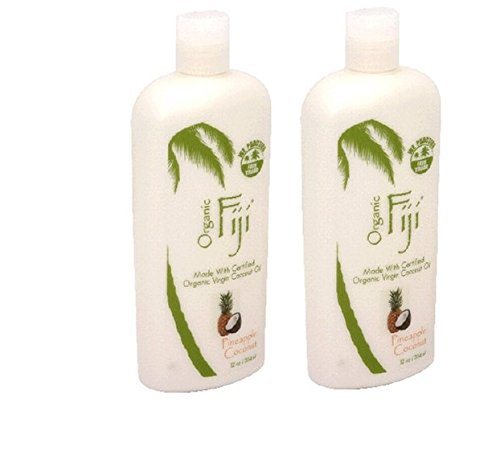Organic Fiji Certified Organic, Pineapple Coconut Oil, 12-Ounces (2 Pack)