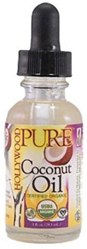 Hollywood Beauty Pure Organic Coconut Oil, 1 oz (Pack of 4)