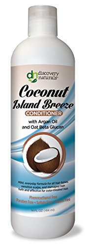 Discovery Naturals Coconut Island Breeze Conditioner – Chemical & Sulfate Free  with Organic Ingredients 14 FL OZ (414 ml)