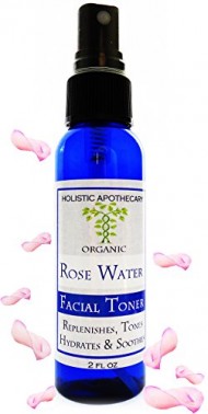 100% PURE & FRESH Organic ROSE WATER Natural Hydrator – with Spray Atomizer