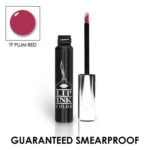 LIP INK Organic Vegan 100% Smearproof Liquid Lip Stain, TF Plum Red