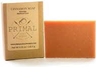 Spa Grade Natural Cinnamon Soap Bar | Red Brazilian Sea Clay | 100% Natural & Organic | Aligned with Primal & Paleo Lifestyle | Oversized | Great for Acne, Eczema, Psoriasis | For Women and Men