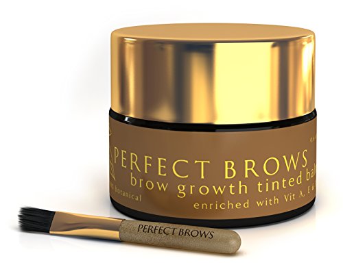 Perfect Brows Styling Primer Pomade & Brow Growth Balm with Mini-Brush O.6 oz/18 ml Chocolate Brown/Brunette