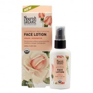 Nourish Organic Face Lotion, Argan and Rosewater, 1.7 Ounce
